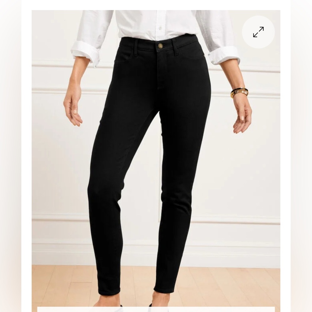 Talbots Black High-Waist Jegging Ankle Pants